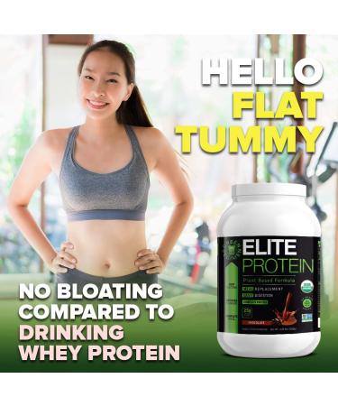 Organic Plant Based Chocolate Protein Powder - Pea & Hemp Blend for Muscle Recovery - 30 Servings, 2.64 lb - USDA Organic, Non-GMO, Dairy-Free, Vegan - Buy Online on GoSupps.com