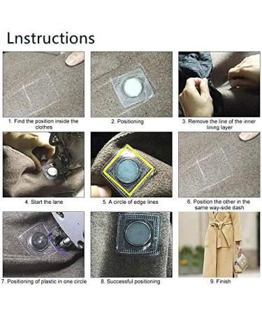 XILEWHZF 30 Pairs 1.18 Hidden Sew Magnetic Snap Fasteners for Handbags & Clothing - 30pcs Square PVC Magnets - Buy Online on GoSupps.com