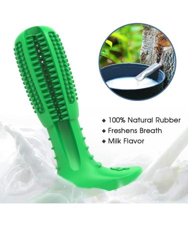 RUCACIO Dog Chew Toy - Durable Outdoor Interactive Toothbrush Toy for Medium Dogs | Dental Care & Teeth Cleaning | Puppy Birthday Gifts - A-Green - Buy Online on GoSupps.com