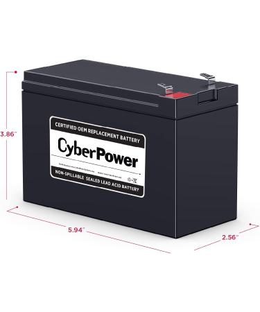 Buy CyberPower RB1280 UPS Replacement Battery Cartridge - Maintenance-Free 12V/8Ah User Installable - International Shipping Available - Buy Online on GoSupps.com
