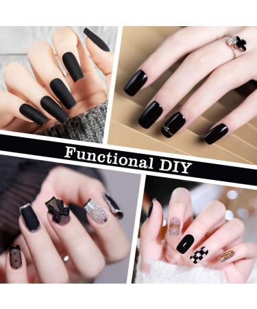 Mobray Gel Nail Polish Black Color Gel Polish 15ML Nail Varnish Soak off U V Nail Gel Varnish Salon Nail Art Manicure for Women - Buy Online on GoSupps.com