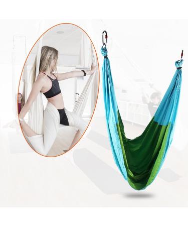 Cocoarm Anti-Heavy Aerial Yoga Hammock Fitness Swing with Straps Handles & Instructions | Sky Blue & Fruit Green - Buy Online on GoSupps.com