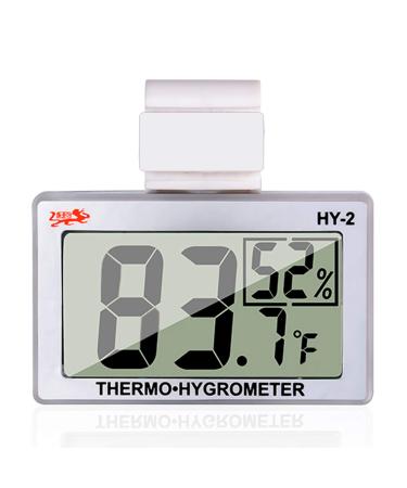 Reptile Thermometer Hygrometer LCD Digital Humidity Gauge, Worked with Reptile Heat Pad to Monitor Temperature & Humidity in Reptile Terrarium, Perfect for Turtle/Snake/Lizard/Frog/Spider/Plant Box