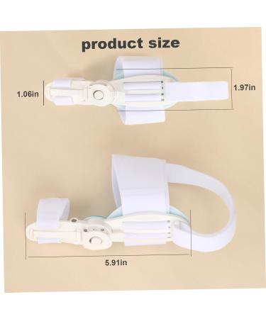 Bunion Corrector Toe Straightener Set | Adjustable Splints for Men & Women | Pain Relief with Silicone Pad | White - Buy Online on GoSupps.com