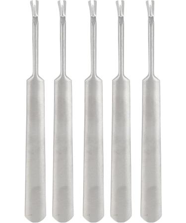 Dead Skin Remover Fork 5 Pieces Cuticle Pusher Fork Safe Fine Trimming Specially Treated for Nail Salon - Buy Online on GoSupps.com