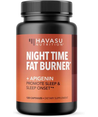 Night Time Fat Burner for Men & Women | Appetite Suppressant & Sleep Support | 4 Month Supply with Apigenin 50mg | Boost Metabolism & Weight Loss - Buy Online on GoSupps.com