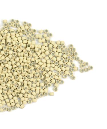 1000pcs/lot 3.0mm Silicone Nano Rings Hair Extension Nano Beads Silicone Lined Nano Rings Micro Rings Beads Links for Hair Extensions (Blonde) 1000pcs/lot Blonde