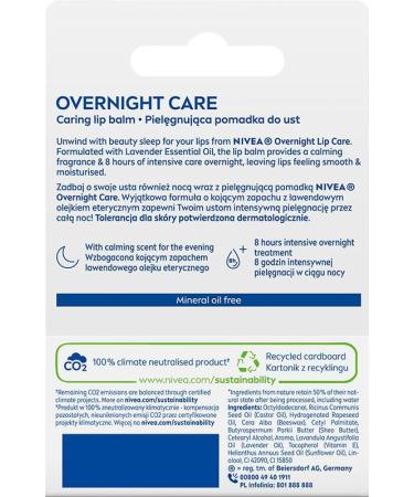 NIVEA Overnight Care Lipstick 4.8g - Buy Online on GoSupps.com
