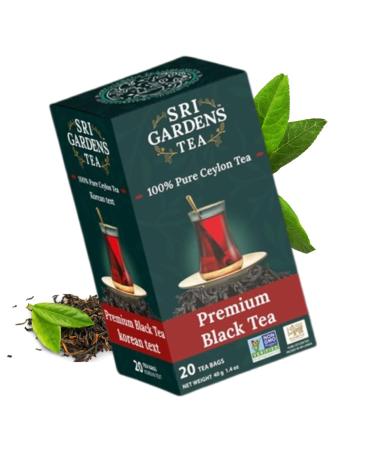 Sri Gardens 20 Tea Bag Black Tea Carton