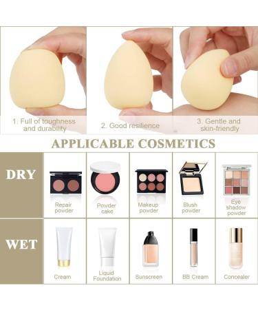 AUAUY Makeup Sponges Blender Set Professional Beauty Sponge Foundation Blending Beauty Sponge Multi-colored Makeup Sponges for Cream Liquid and Powder 6 Pcs with Coffee Cup Package 6pcs with Coffee Mug - Buy Online on GoSupps.com