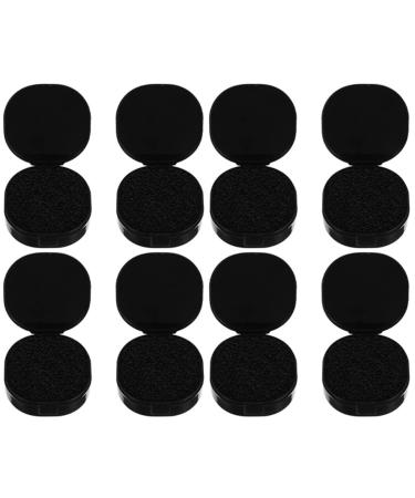 FRCOLOR 8 Pcs Makeup Brush Cleaning Box Color Removal Sponge Kit Make up Removal Sponges Color Removal Sponge Tin Can Makeup Brush Cleaner Eyeshadow Dry Brushing Plastic Box Dedicated 7x7cm
