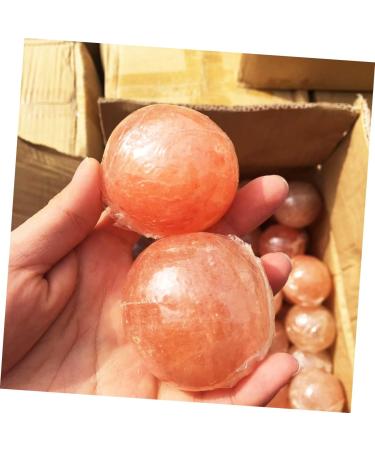 FRCOLOR Savonnette au Sel de L'himalaya Boule de Cristal Min raux Naturels pour Massage et Exfoliation Peau orange 1 unit (Lot de 1) - Buy Online on GoSupps.com