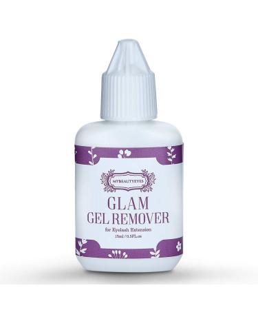 Eyelash Extension Gel Remover/Glam Gel Remover 15ml / Free Acetone/Quickly and Easily Removes Eyelash Extension Adhesive/Fast Dissolution Time (Gel) (Gel)