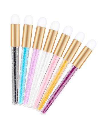 7 Pcs Crystal Lash Shampoo Brushes - Glitter Deep Cleaning Facial Cleansing Brushes for Eyelash Extensions - Makeup Applicators in 7 Colors for Women & Girls - Buy Online on GoSupps.com