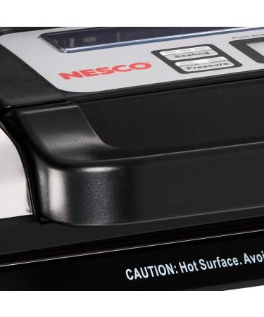 Nesco Deluxe Food VS-12 Vacuum Sealer Kit - 130 Watts, Bags, Viewing Lid, Compact Silver - Buy Online on GoSupps.com