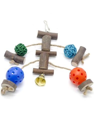 Chikanb 7-Pack Parrot Toys African Grey Parrots Swing Chewing Hanging Toy Colorful Bell Hammock Ladder Perch Platform Chewing Toys for Parakeets Cockatiels Macaws Love Birds Finches Little Birds - Buy Online on GoSupps.com
