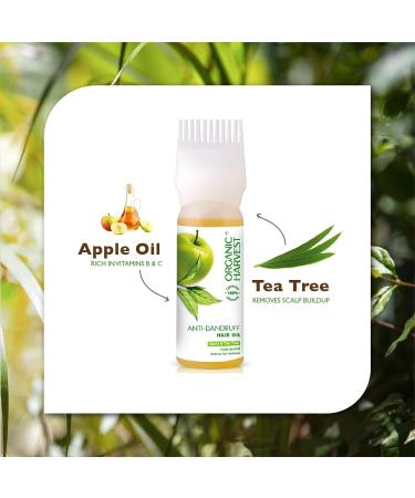 Organic Harvest Anti Dandruff Hair Oil Infused with Organic Tea Tree and Eucalyptus Oil Enriched with Combination of 10 Organic Natural Oils Paraben and Sulphate Free 150ml - Buy Online on GoSupps.com