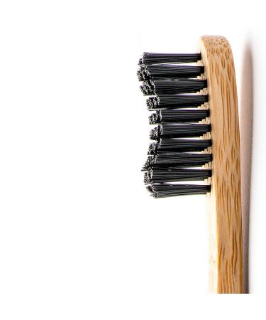 Humble Brush Adult Soft Black Toothbrush - Eco-Friendly & Sustainable Oral Care - Buy Online on GoSupps.com