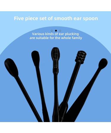 MJIYA Ear Pick Earwax Removal Kit - Black 6 Pcs Ear Cleansing Tools with Storage Box - Buy Online on GoSupps.com