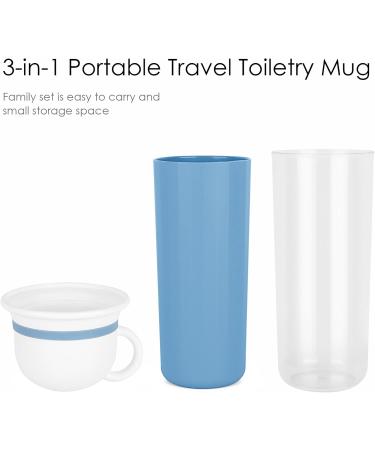 SHIIDOW Portable Travel Toothbrush Holder Case - 3-in-1 Multifunctional Toothbrush Cup for Family & Outdoor Use - Buy Online on GoSupps.com