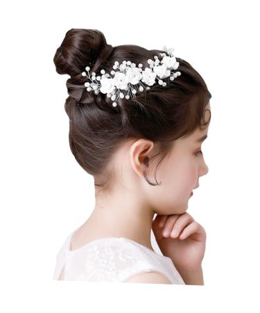Ipetboom Wedding Rhinestone Wedding Headpiece Hair Combs for Women Rhinestone Bridal Comb Bridal Hairpin Pearl Hair Barrettes Bridal Headpieces for Wedding Tiara Bride Accessories Sweet