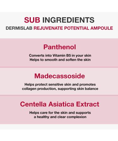 DERMISLAB Rejuvenate Potential Ampoule Korean Skincare Collagen + Hyaluronic Acid Firming & Hydrating Serum for Smooth Youthful-Looking Skin | Lightweight Daily Facial Ampoule 130 ml / 4.40 oz - Buy Online on GoSupps.com