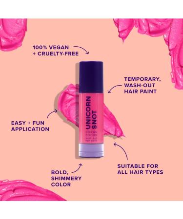 Unicorn Snot Hocus Pocus Hair Color - Washable Temporary Dye for All Hair Types | Bright Pink Hair Paint for Festivals Anime Cosplay & Halloween Costumes - Buy Online on GoSupps.com