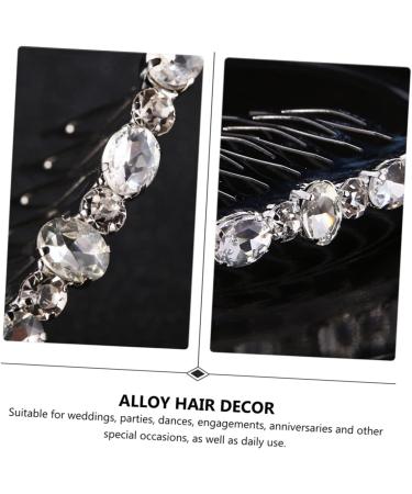 Angoily 1 Pc Hair Comb Alloy Hair Decor Wedding Diamond Comb Hair Accessory Fashion Hairpin Bridal Comb Barrette Pearl Tiara Handmade Hair Decor Rhinestones Rhinestone Hair up - Buy Online on GoSupps.com
