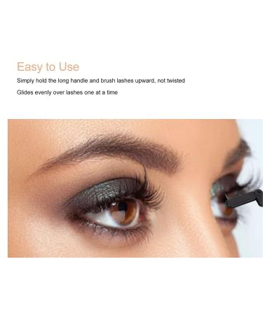 Buy Eyelash Comb Set - Stainless Steel Mascara Applicator Brushes | 2pcs Foldable & Portable for Easy Eye Makeup - Buy Online on GoSupps.com