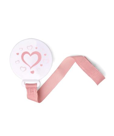Kiokids fastening clip pacifier hearts
