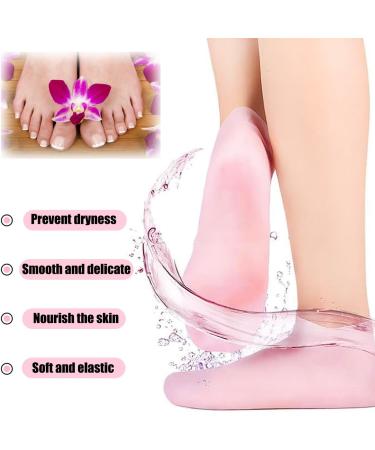 JOOTUEPO Silicone Moisturizing Exfoliating Socks - 1 Pair for Dry Cracked Feet | Anti-Slip Aloe Socks for Women | Repair and Soften Rough Skin - Buy Online on GoSupps.com