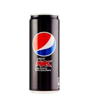 Pepsi Pepsi Max Cola Flavored Non-Alcoholic Drink Zero Sugar Pot Sleek Size 24 x 0.33 L