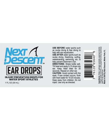 Buy Ear Drops for Water Sports - Injury Prevention & Swimmer's Ear Relief | International Shipping - Buy Online on GoSupps.com