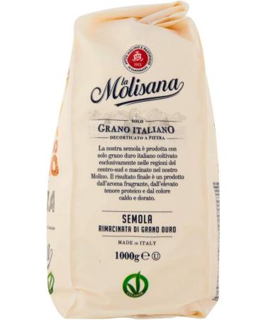  Italian Gourmet E.R. Molisana Semola Rimacinata di Grano Duro Durum Lot de 5 arrosoirs de bl 1 kg pour pizza + Italian Gourmet Polpa 400 g - Buy Online on GoSupps.com