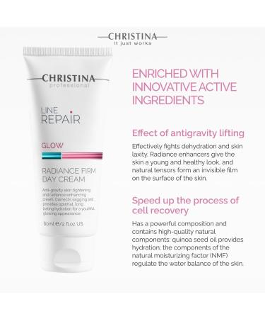 -CHRISTINA- Line Repair - Glow Radiance Firm Day Cream 60ml / 2 fl.oz - Buy Online on GoSupps.com
