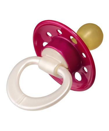 Cherry Pacifier | Round Natural Shape Size 1 (0-6 Months) | Pink-Purple & Assorted Colors - International Shipping Available - Buy Online on GoSupps.com