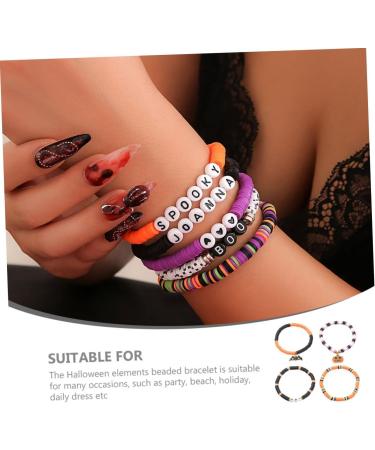 COHEALI 1 Set Bracelets Charm Bracelet Decor Beads Women Beaded Bracelet Wrist Jewelry Bulk Jewelry Festival Jewelry Bead Stretch Bracelet Halloween Jewelry for Teen Girls Clay Miss Letter - Buy Online on GoSupps.com