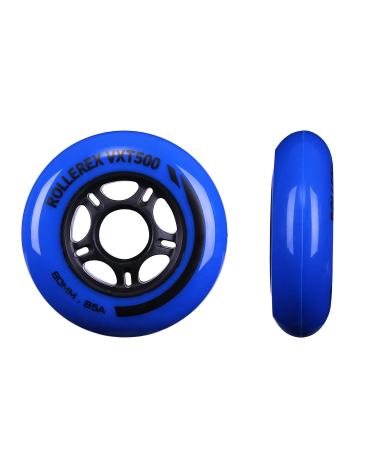 Rollerex VXT500 RipStik Wheels (Multiple Color Options Available) (2-Pack) (80mm) - Use on RipStiks, Inline Skates, Roller Blades Deep Sea Blue