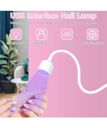 Lophe UV Lamp for Gel Nails - Flexible Swan Neck LED Nail Dryer Mini Rotatable USB Lamp for All Gel Polish Hardening - Best UV Nail Lamp - Buy Online on GoSupps.com