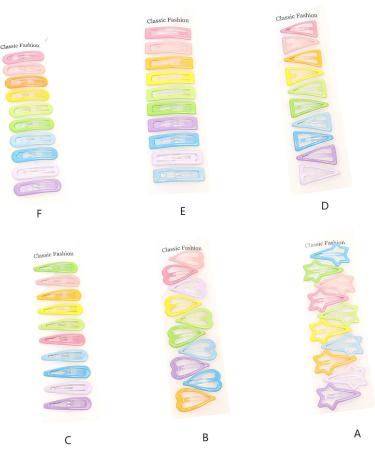 10pieces/Row Cute Women Kid Hairpins Ladies Hair Bun- HairPin Metal Hair Clips Star Gloss Hairpins Dripping Hairpins Hair Pin Water Drop - Buy Online on GoSupps.com