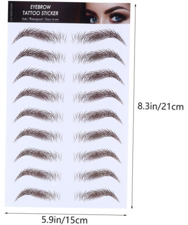 Outanaya 5pcs Eyebrow Stickers Brow Grooming Shaping Sticker Eyebrow Transfer Stickers Miss Trimming Stencil - Buy Online on GoSupps.com