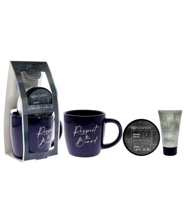 Shop Skin Expert Mug Set for Men | 3 Pc Beard Shampoo Balm & Cup | The Kind Edit Co - International Shipping Available - Buy Online on GoSupps.com