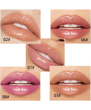  HADAVAKA 2PC Plumping Lip Gloss Pearlescent Glaze Lip Gloss Long-Lasting Nourishing and Moisturizing Liquid Lipstick Lip Gloss with a Tinted and Shiny Finish (01#) - Buy Online on GoSupps.com