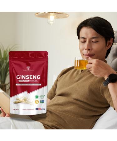 BASIL SUPPLEMENTS Organic Ginseng Powder Pure Panax Ginseng Root Powder | Natural Energy Focus & Immune Support | Korean Herbal Adaptogen | Non-GMO No Fillers Smoothie-Ready Superfood. - Buy Online on GoSupps.com