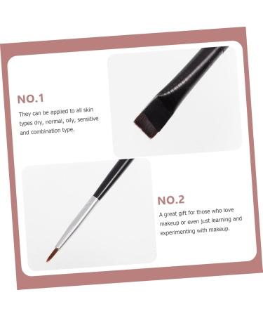 Baluue 6pcs Eyeliner Makeup Brush Dual-use Brush Oblique Eyeliner Brush Eye Brush Rayon Wooden Handle Black - Buy Online on GoSupps.com