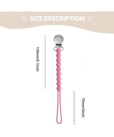 Pacifier Clips Baby Girls - MORIBOX Paci Clip 2 Pack R-Pink for Soothing Baby Binky Holder - Perfect Shower or Birthday Gift - Buy Online on GoSupps.com