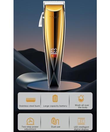 Buy High Power Hair Clippers for Men - Waterproof Electric Hair Clipper with LCD Display & Carving Oil | Professional Household Grooming - Buy Online on GoSupps.com