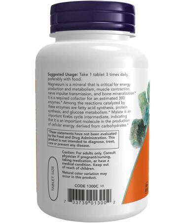 Magnesium Malate 1000Mg 180 tabs (Pack of 2) - Buy Online on GoSupps.com