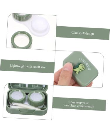 Buy SOLUSTRE Cute Lens Case with Mirror - Stylish & Functional Lens Container for Glasses - Buy Online on GoSupps.com