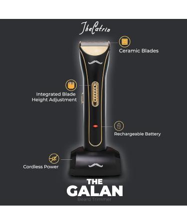 Galan Men's Cordless Beard Trimmer Kit - 4 Combs for Beard Mustache & Face | Premium Grooming Tool for Men - International Shipping Available - Buy Online on GoSupps.com